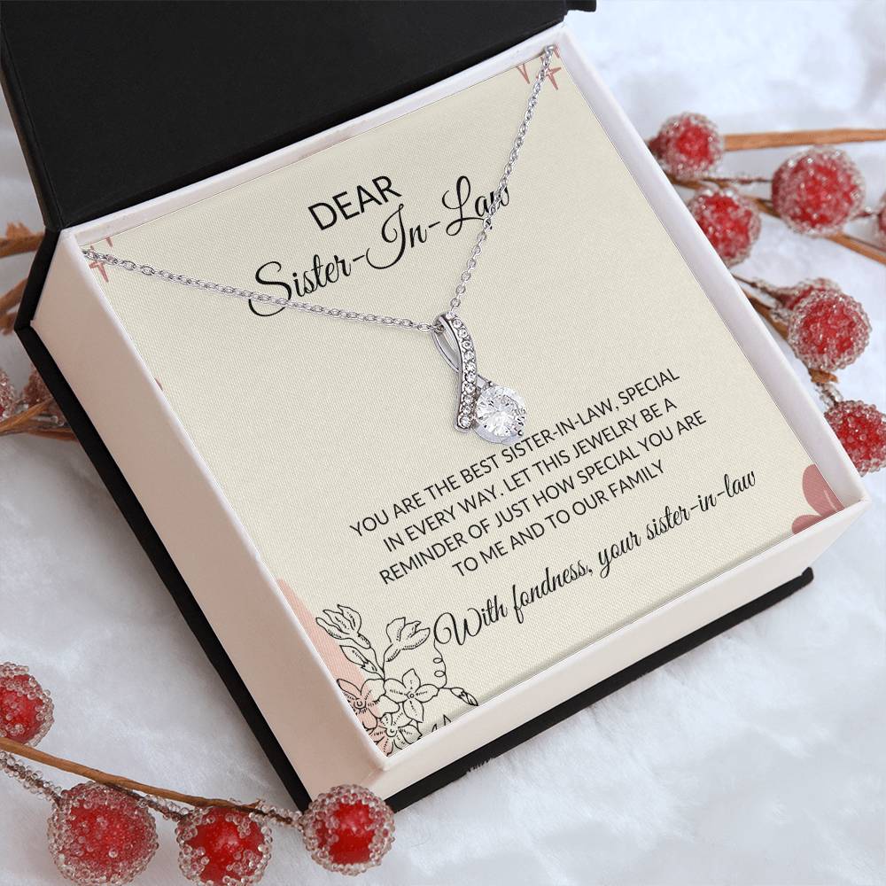 To My Dear Sister-in-law Necklace | Eternal Beauty Necklace | Sister-in-Law Gift