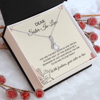 To My Dear Sister-in-law Necklace | Eternal Beauty Necklace | Sister-in-Law Gift