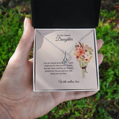 To My Sweet Daughter - Beauty Necklace | A Stunning Gift to Celebrate  Daughter