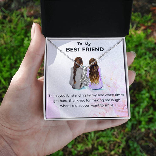 To My Bestie Thank You - Alluring Beauty Necklace | Gift for Best Friend