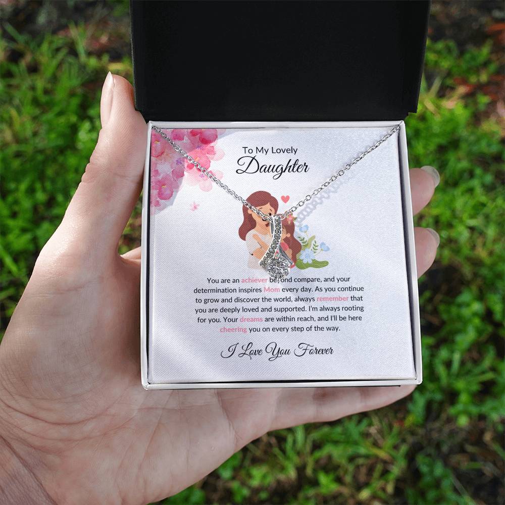 To My Beautiful & Lovely Daughter - Beauty Necklace | A Charming Gift to Celebrate Daughter