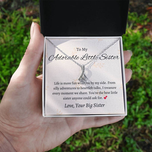 To My Adorable Little Sister Captivating Keepsake To Show Sisterly Love