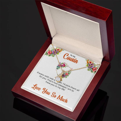 Cousin Necklace | To My Cousin My Best Friend - Alluring Beauty Necklace | Cousin Friendship Necklace