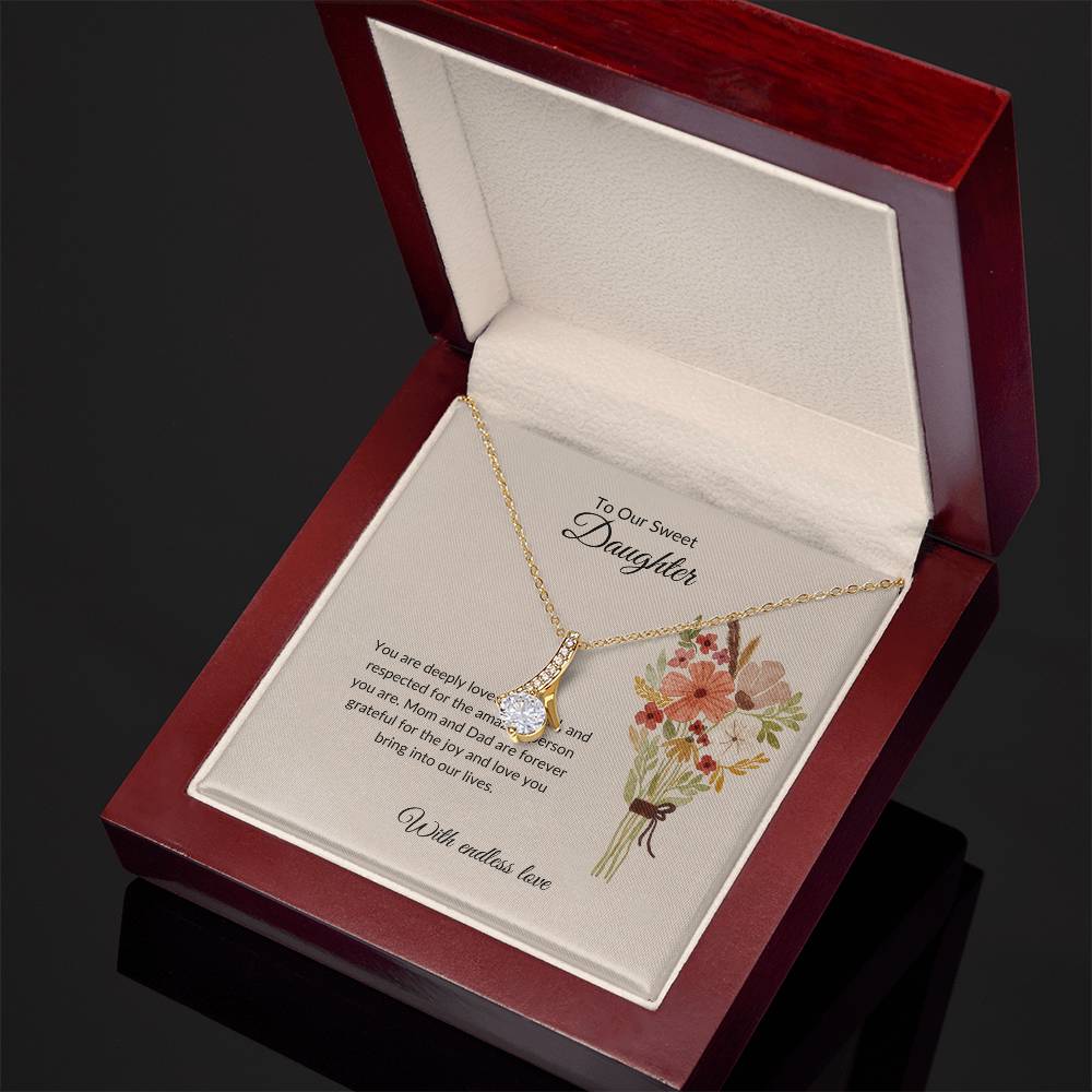 To My Sweet Daughter - Beauty Necklace | A Stunning Gift to Celebrate  Daughter