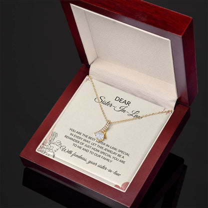 To My Dear Sister-in-law Necklace | Eternal Beauty Necklace | Sister-in-Law Gift