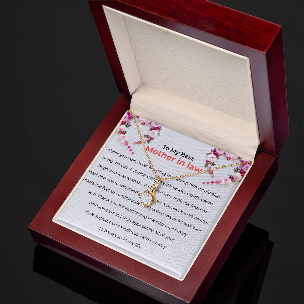 To The Best Mother-in-law, Alluring Beauty Necklace | Mother-in-law Gift