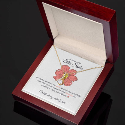 To My Gorgeous Little Sister – Alluring Beauty Necklace | A Charming Gift  For Little Sister