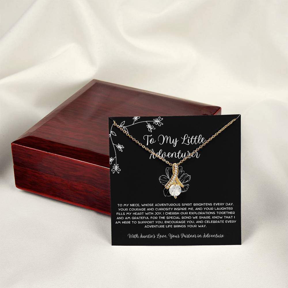 To My Little Adventurer - From Aunt to Niece Alluring Beauty Necklace - SOUVMOUR