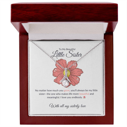 To My Gorgeous Little Sister – Alluring Beauty Necklace | A Charming Gift  For Little Sister