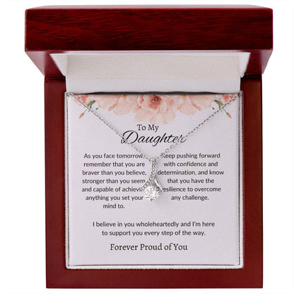 To My Daughter - Beauty Necklace | A Beautiful Gift Reflecting Your Unique Radiance