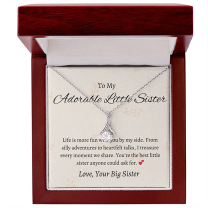 To My Adorable Little Sister Captivating Keepsake To Show Sisterly Love