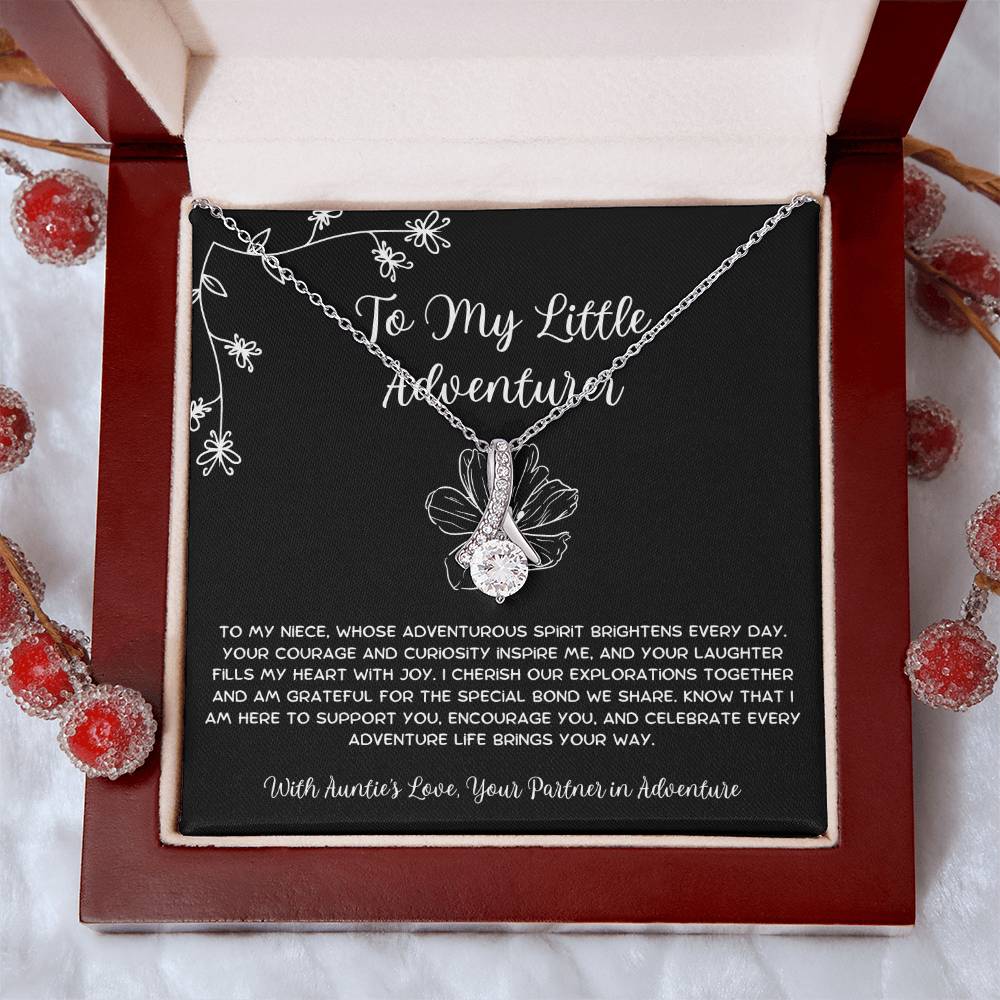 To My Little Adventurer - From Aunt to Niece Alluring Beauty Necklace - SOUVMOUR