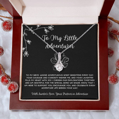 To My Little Adventurer - From Aunt to Niece Alluring Beauty Necklace - SOUVMOUR