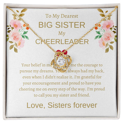 To My Dearest Big Sister – Love Knot Necklace | An Exquisite Gift For Sisterly Bond