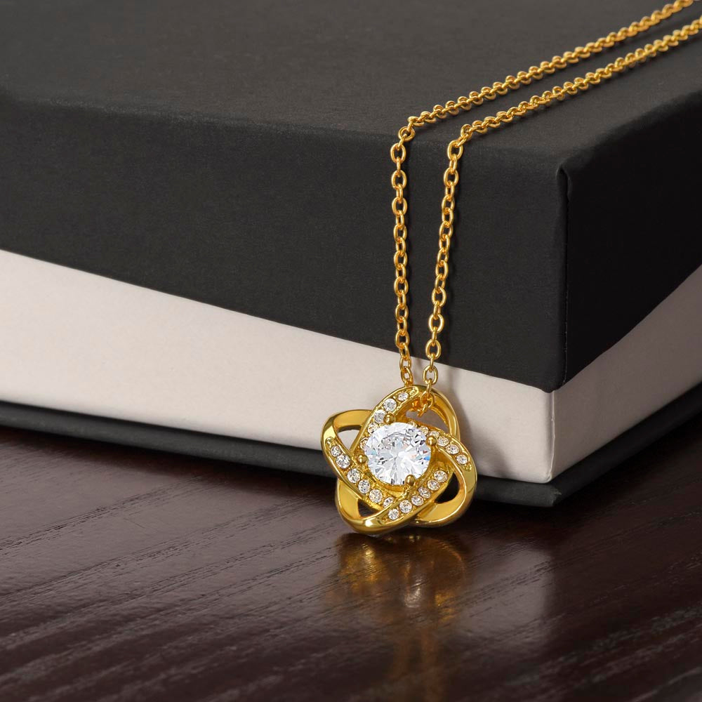 To My Little Wonder - From Aunt to Niece Love Knot Necklace - SOUVMOUR