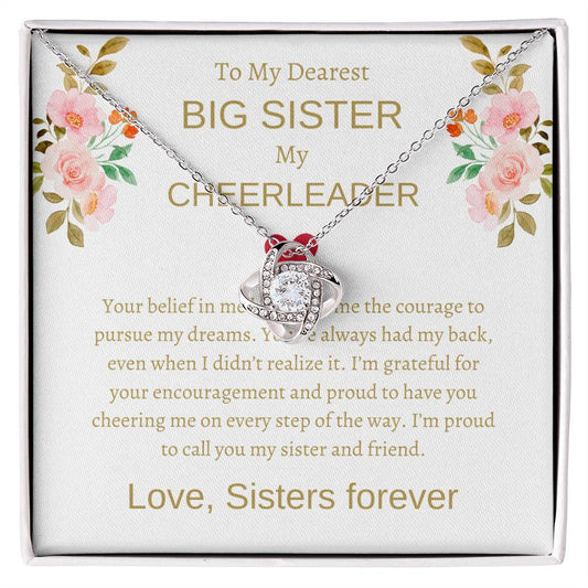 To My Dearest Big Sister – Love Knot Necklace | An Exquisite Gift For Sisterly Bond