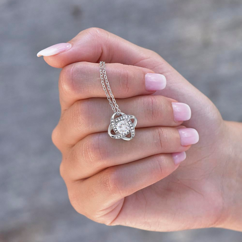 To My Little Starlet - From Aunt to Niece Love Knot Necklace - SOUVMOUR