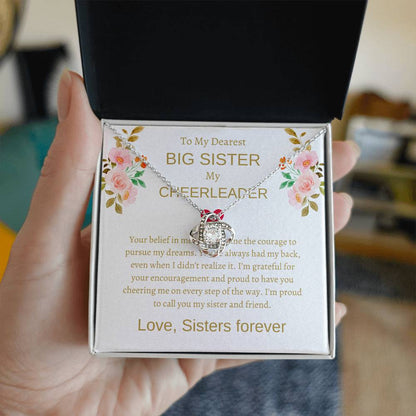 To My Dearest Big Sister – Love Knot Necklace | An Exquisite Gift For Sisterly Bond