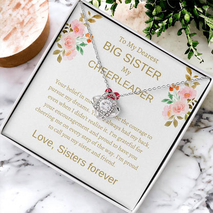 To My Dearest Big Sister – Love Knot Necklace | An Exquisite Gift For Sisterly Bond
