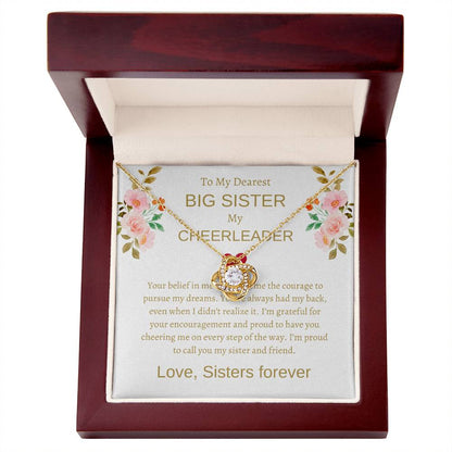 To My Dearest Big Sister – Love Knot Necklace | An Exquisite Gift For Sisterly Bond