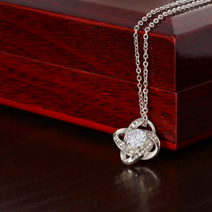 To My Little Starlet - From Aunt to Niece Love Knot Necklace - SOUVMOUR
