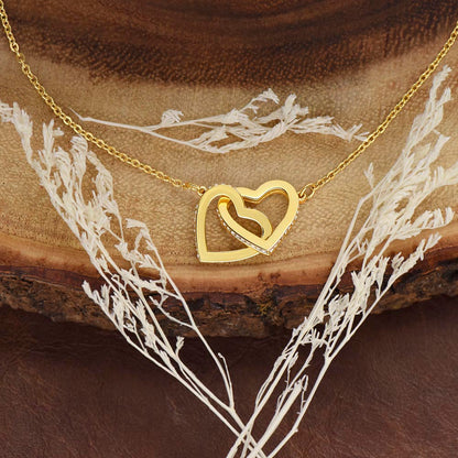Friendship Necklace | To My Forever Best Friend - Interlocking Hearts Necklace | Gift for Best Friend