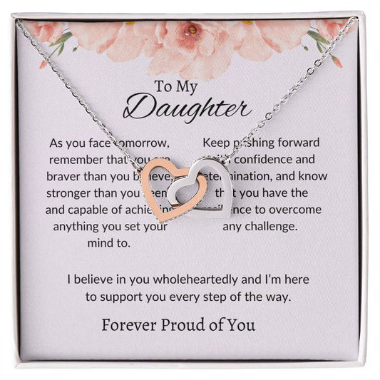 To My Dear Daughter - Hearts Necklace | Timeless Love Token  Gift For Daughter