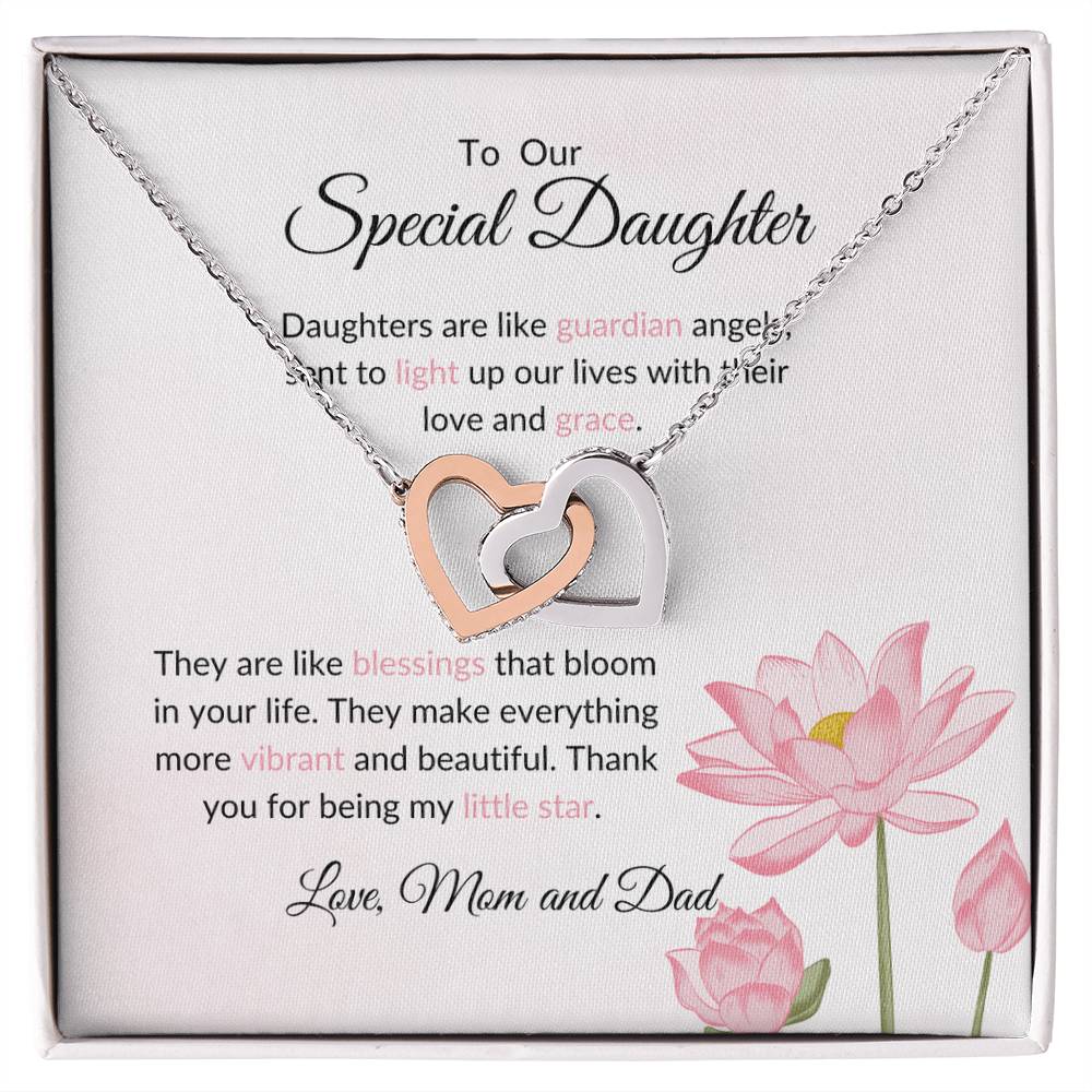 To My Special Daughter - Hearts Necklace | Symbol of Our Bond Gift For Daughter