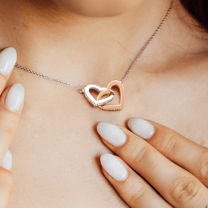 Cousin Necklace | To My Dear Cousin - Interlocking Hearts Necklace | Cousin Friendship Necklace