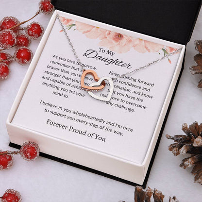 To My Dear Daughter - Hearts Necklace | Timeless Love Token  Gift For Daughter