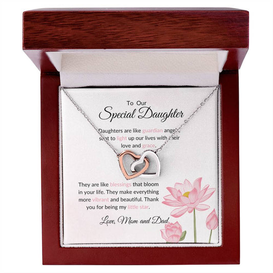 To My Special Daughter - Hearts Necklace | Symbol of Our Bond Gift For Daughter
