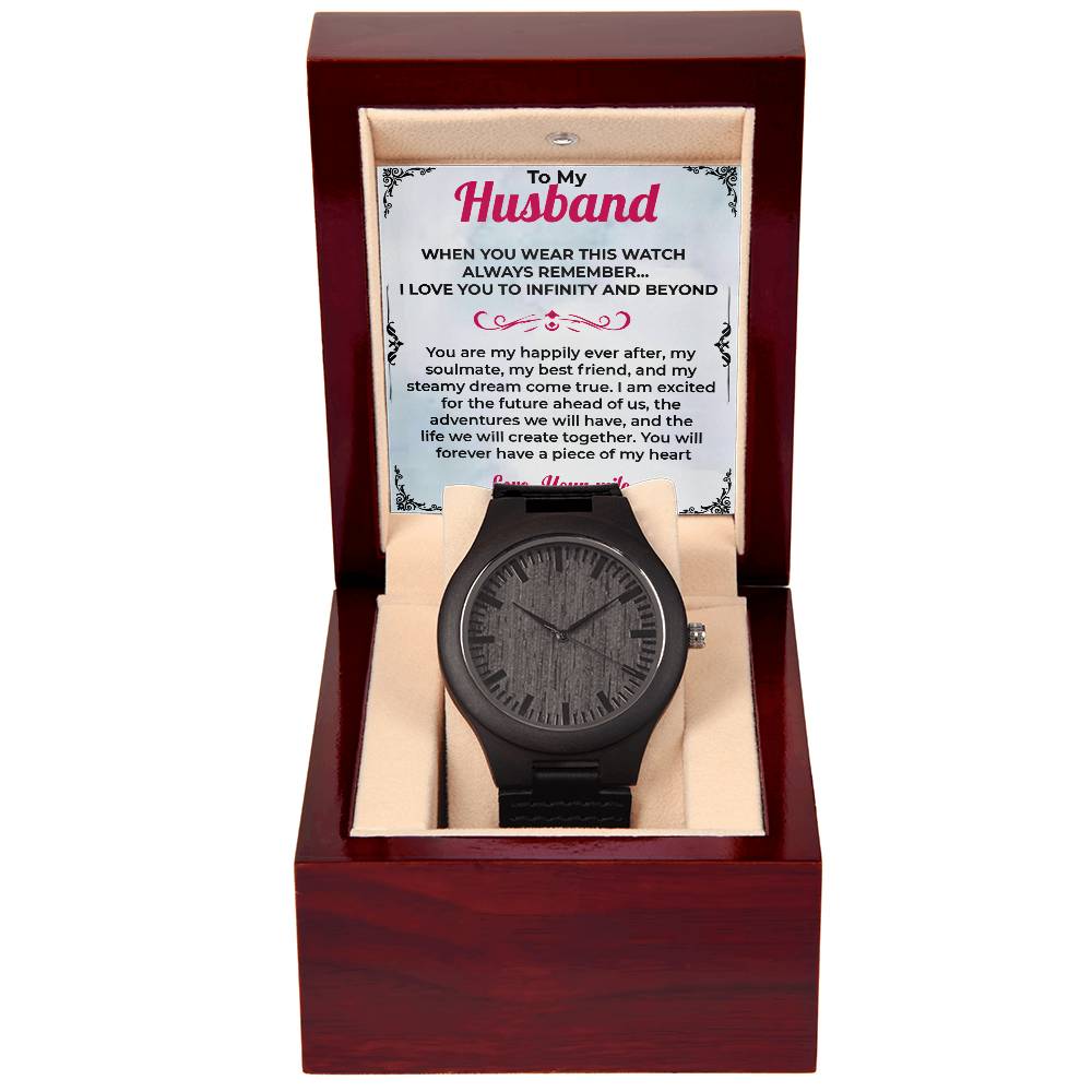 To My Husband Timeless Gift | Wooden Watch For Husband For any occasion