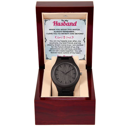 To My Husband Timeless Gift | Wooden Watch For Husband For any occasion
