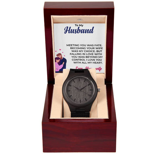 To My Husband | Unique and Stylish Wooden Watch Gift