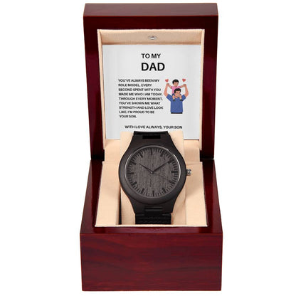 To My Father – Luxury Wooden Watch for Dad | Thoughtful Gift from Son