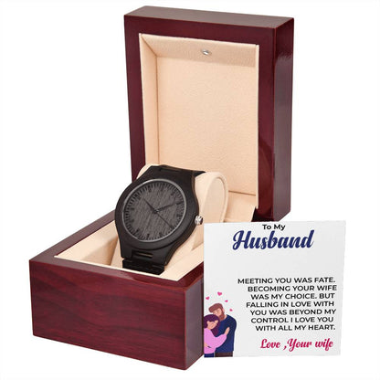 To My Husband | Unique and Stylish Wooden Watch Gift