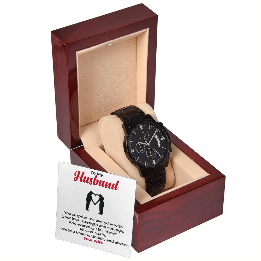 To My Husband | Elegant and Functional Chronograph Watch Gift