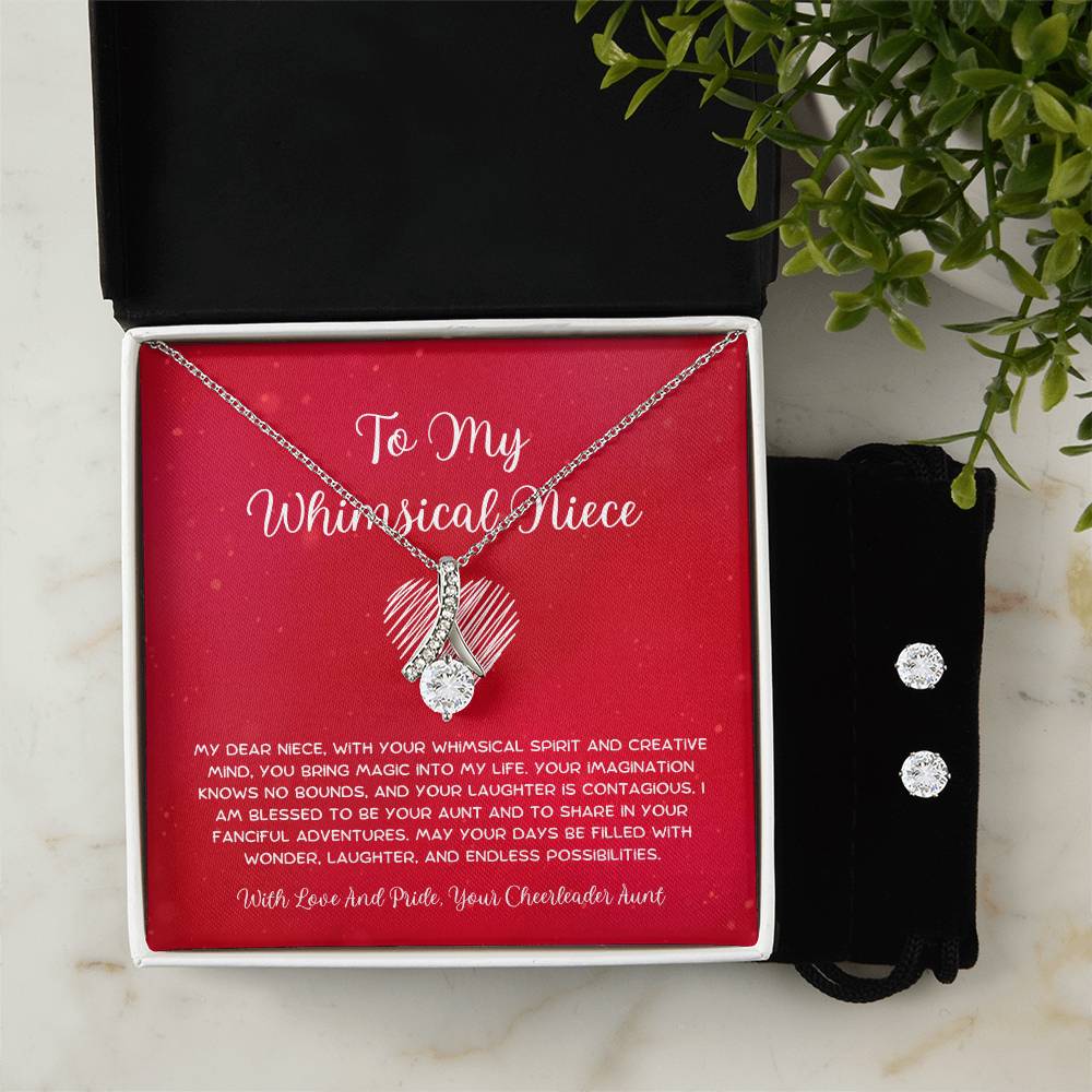 To My Whimsical Niece - From Aunt to Niece Alluring Beauty With Earrings - SOUVMOUR
