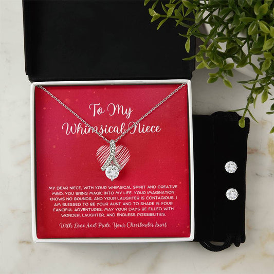 To My Whimsical Niece - From Aunt to Niece Alluring Beauty With Earrings - SOUVMOUR