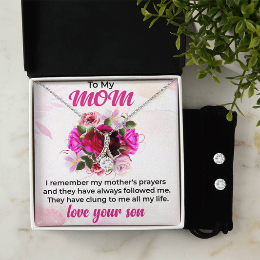 To My Beautiful Mom | Stunning Alluring Beauty Jewelry Set from Son