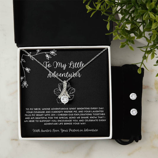 To My Little Adventurer - From Aunt to Niece Alluring Beauty With Earrings - SOUVMOUR