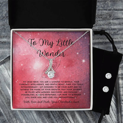 To My Little Wonder - From Aunt to Niece Alluring Beauty With Earrings - SOUVMOUR