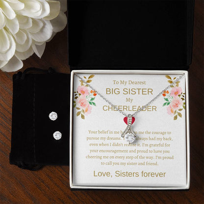 To My Dearest Big Sister | Beauty Necklace & Earring Bundle | A Gift of Love and Gratitude