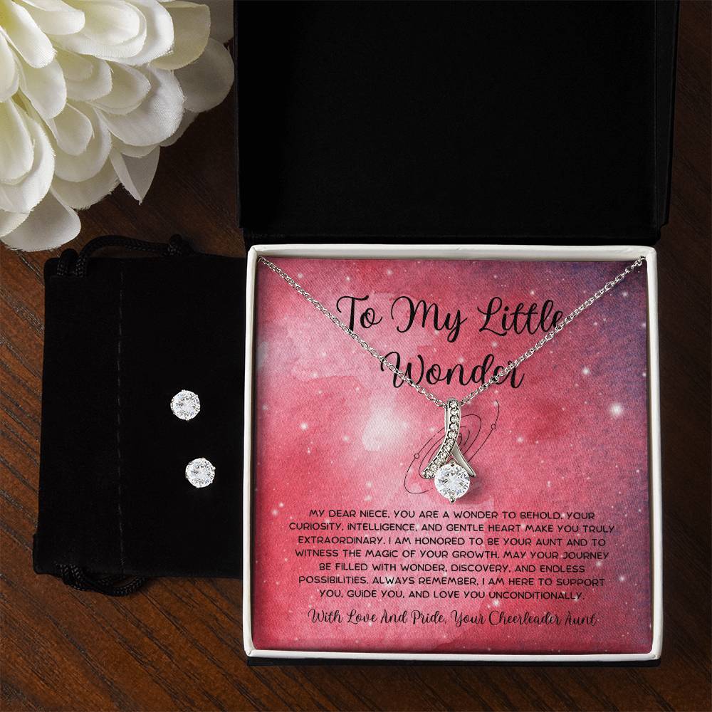 To My Little Wonder - From Aunt to Niece Alluring Beauty With Earrings - SOUVMOUR