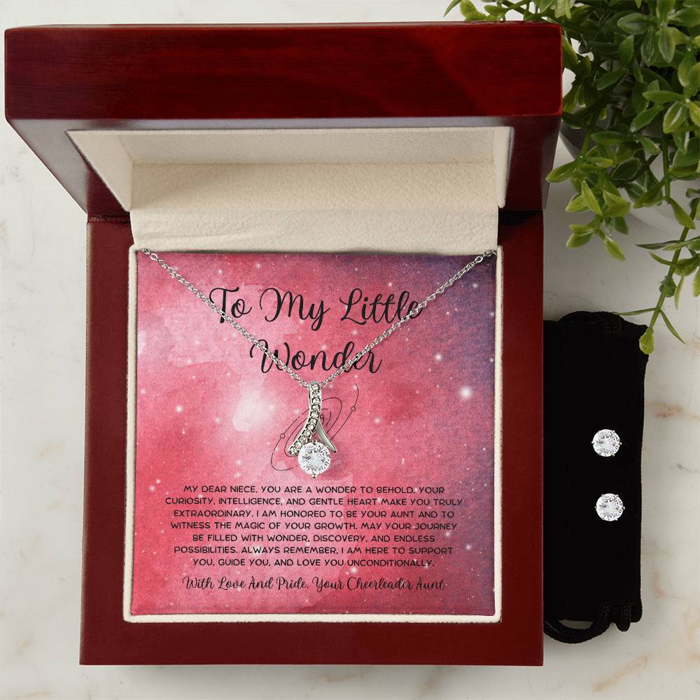 To My Little Wonder - From Aunt to Niece Alluring Beauty With Earrings - SOUVMOUR