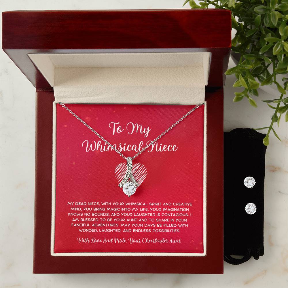 To My Whimsical Niece - From Aunt to Niece Alluring Beauty With Earrings - SOUVMOUR