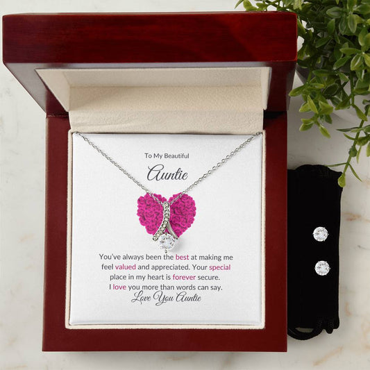 Earrings & Necklace Set Gift For Aunt |  Perfect Gift For Aunt - SOUVMOUR