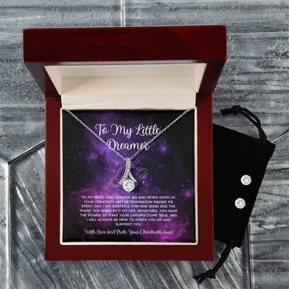 To My Little Dreamer - From Aunt to Niece Alluring Beauty With Earrings - SOUVMOUR