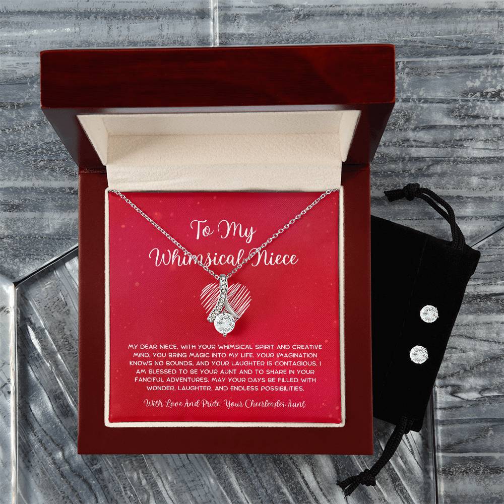 To My Whimsical Niece - From Aunt to Niece Alluring Beauty With Earrings - SOUVMOUR