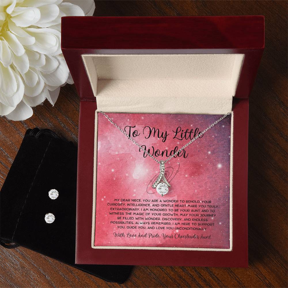 To My Little Wonder - From Aunt to Niece Alluring Beauty With Earrings - SOUVMOUR